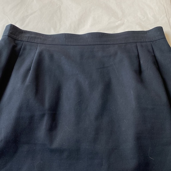 Vintage Escada Pencil Skirt in Navy Cotton - Size EU 42 - Picture 3 of 5
